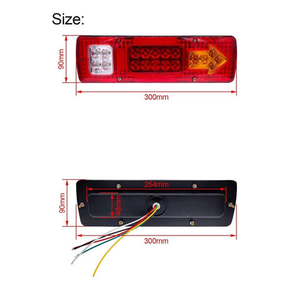 X2 Foco Luz Led Trasera Freno Reversa Dirección 12-24v Flech Flechas 13203