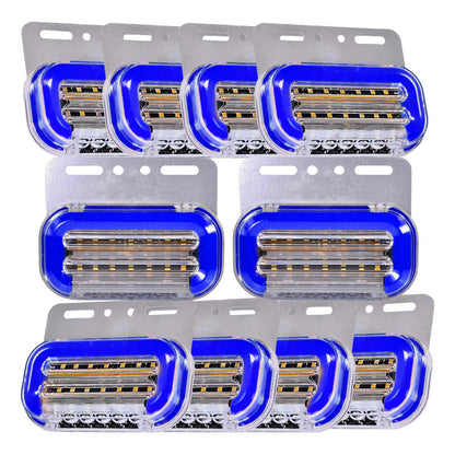 X10 Luz Led De Trocha Bicolor Luz Lateral Secuencial 24v Big