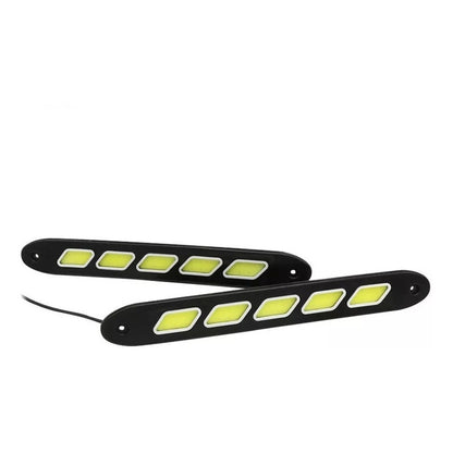 X2 Tira Led Cob Alto Brillo Neblineros Adhesivo Diseño Auto