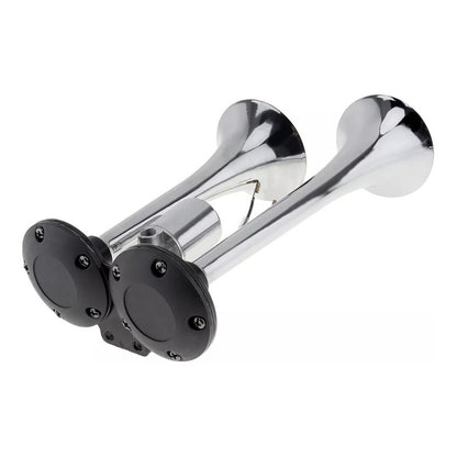 Bocina De Aire Electrica Doble Trompeta 12v-24v Auto Camión