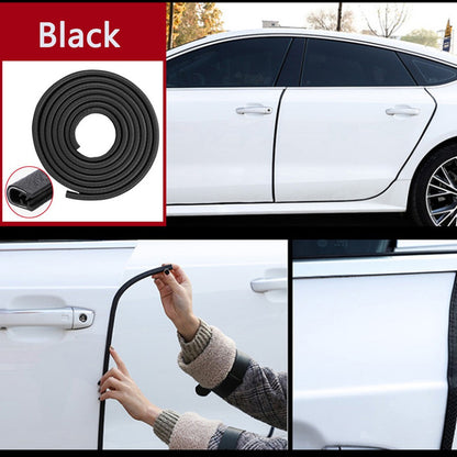 Moldura De Auto Sello Presión Protectora Puertas Capot 10mt Negro 10mt