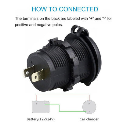 Cargador Doble Usb Adaptador Encendedor Con Luz 12v 1a/2.1a