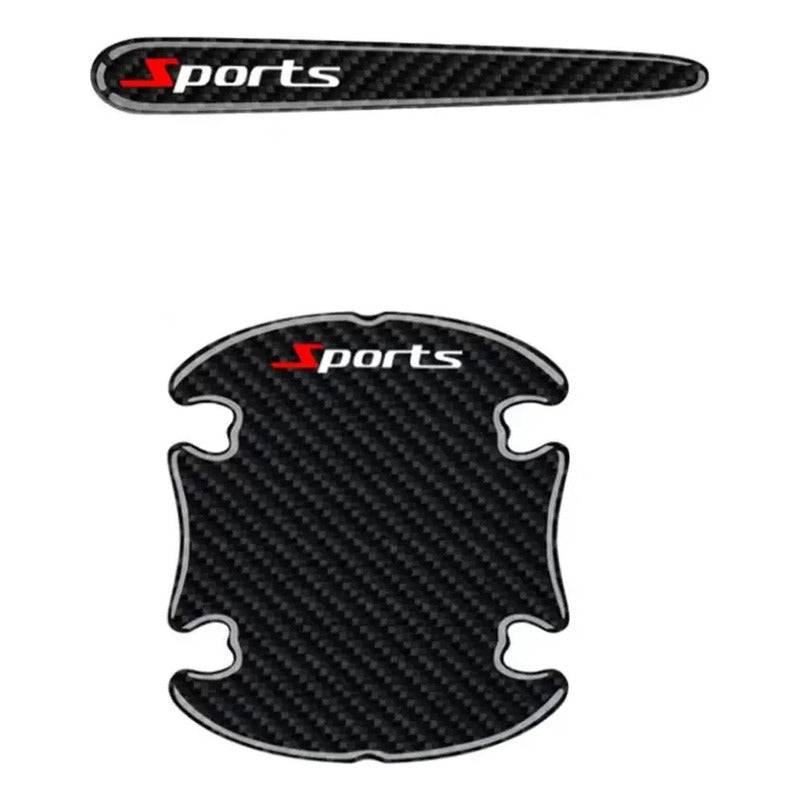 Set 8pcs Protector De Manilla + Topes De Puerta Y Retrovisor