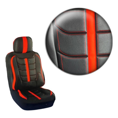 Set Funda Cubreasiento 100% Eco Cuero Acolchado Bolsillo R&c