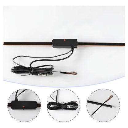 Antena Electrónica Interior Radio Am/fm Parabrisa Auto 28cm