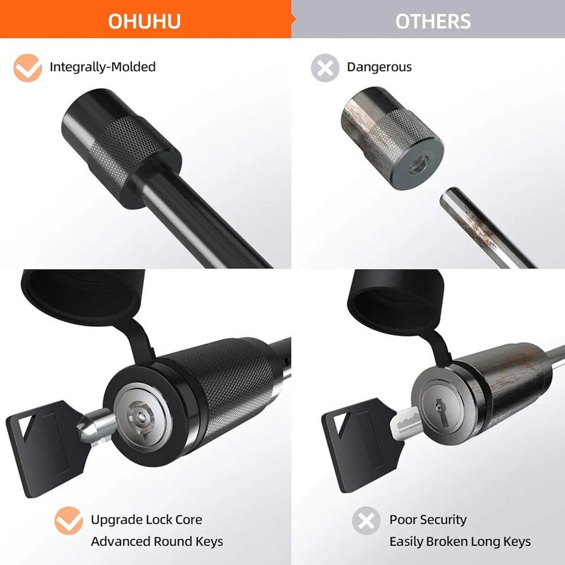 Pasador 5/8' Cn Llave Para Carro Arrastre Seguridad Remolque