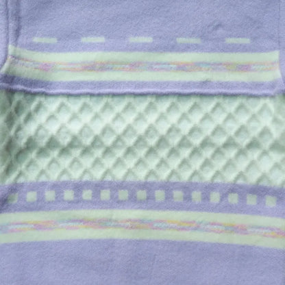 Sweater De Niña Tejido Polerón Teen Cuello Alto Sueter T8-16 Lila 736 Trenzado 170