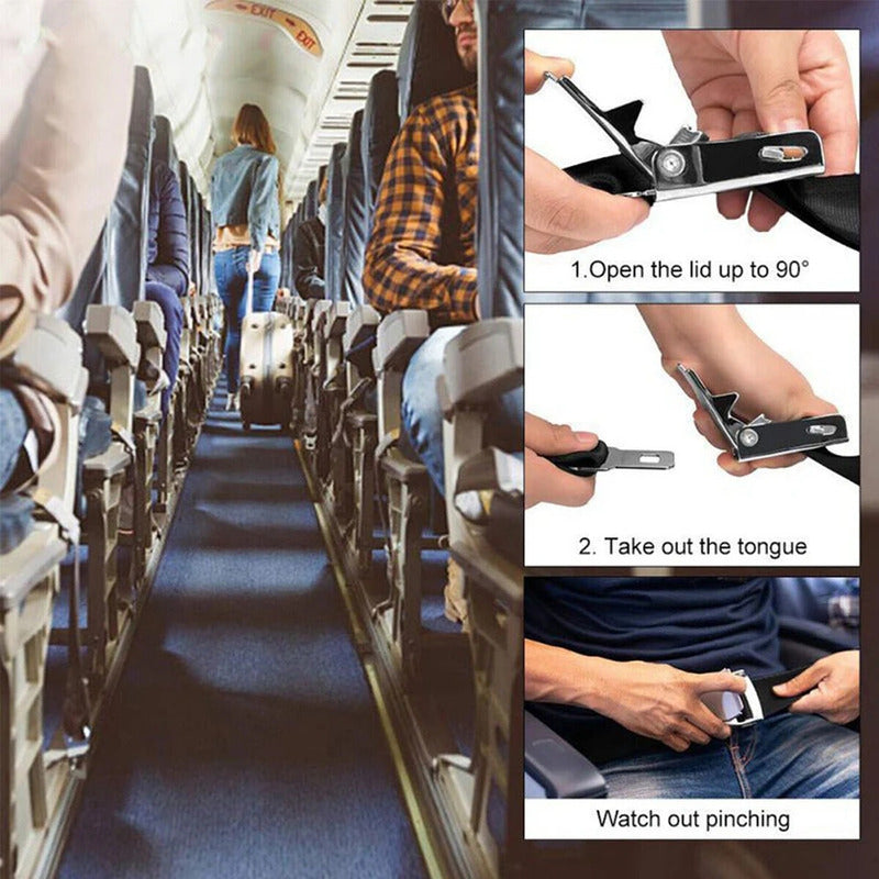 Cinturón De Seguridad Tipo Avión 2 Puntas Auto Universal R&c
