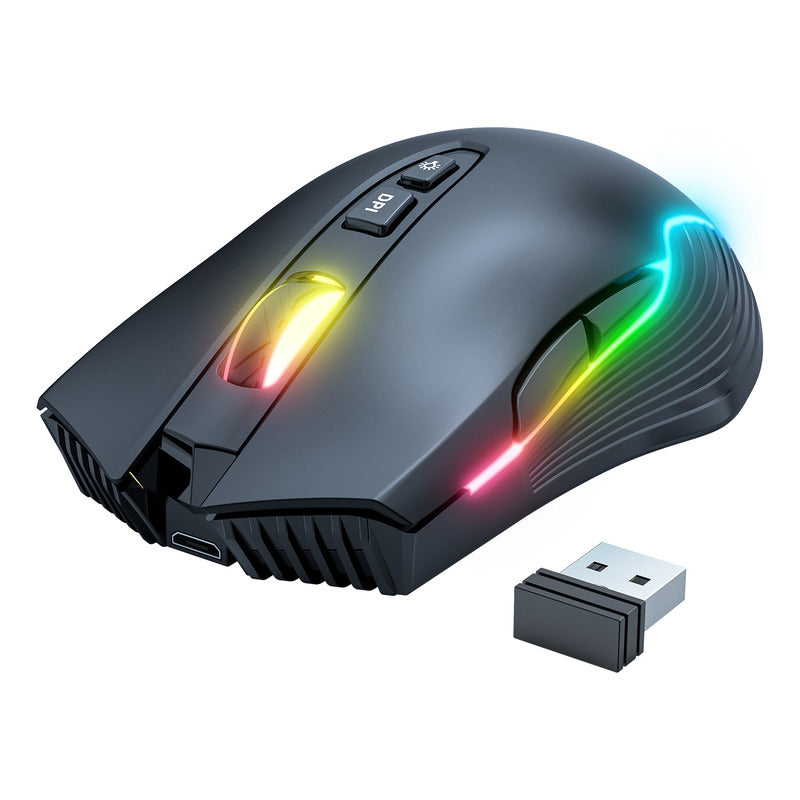 Mouse Gamer Inalambrico Onikuma 7 Botones 3600dpi Rgb Cw905