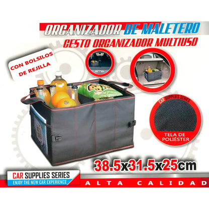 Caja Organizadora Plegable Para Maleta Auto 2compartimientos