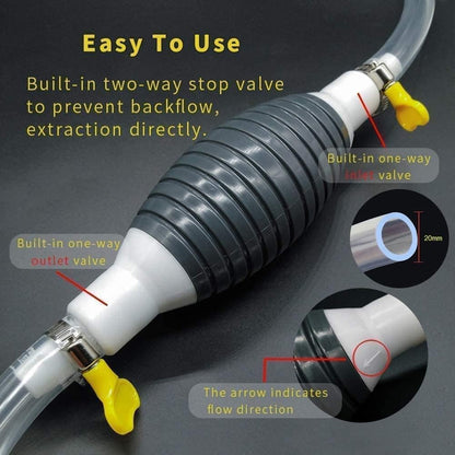 Bomba Sifón Manual Trasvasije Líquidos Combustible 220cm R&c