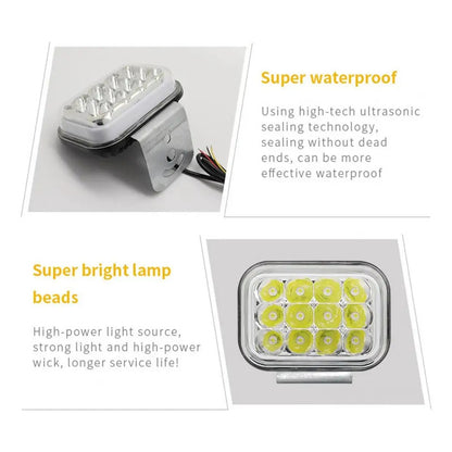 X2 Neblinero 12 Led Aro Rgb 5funciones Auto Moto Foco 12-24v