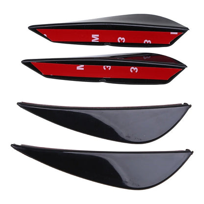 X4 Mini Aleta Difusor Parachoque Adhesivo Decoración Tunning
