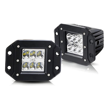 Neblinero 6 Led 18w Embutido Bivoltaje Packx2 /r&c