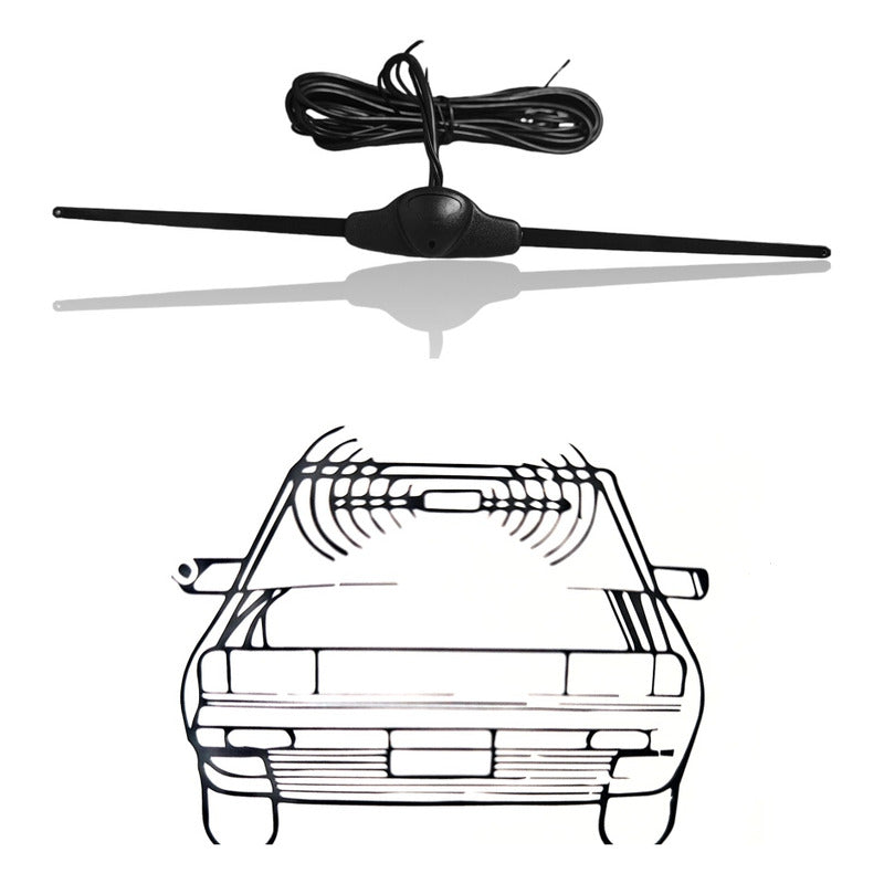 Antena Electrónica Interior Radio Am/fm Parabrisa Auto Unive