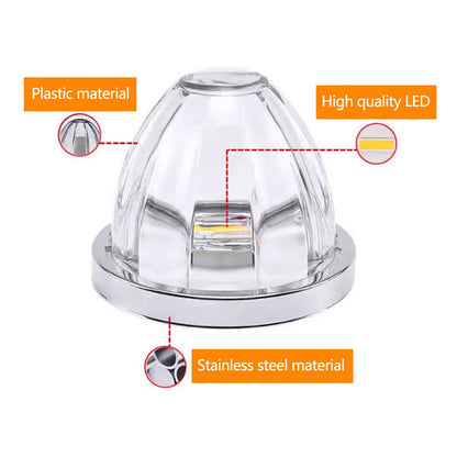 Foco Luz Led Watermelon Estrella Destella Americano 12/24v Cables Negro/rojo/amarillo Blanco 25375 Blanco