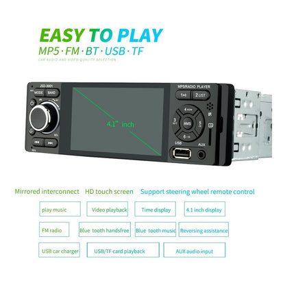 Radio Auto Aiwa 1 Din Con Pantalla 4.1 + Cámara De Retroceso