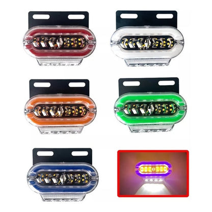 X10 Luz Led Lateral Bicolor Luz De Trocha 24v Destellante