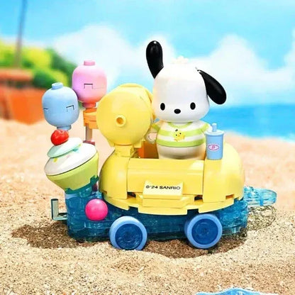 Set Bloques De Construcción Keeppley Hello Kitty Y Amigos 120 Pochacco Party By The Pool 8094