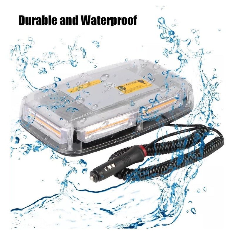 Baliza De Techo Auto Destellante 12-24v Estrobo Con Iman /r&