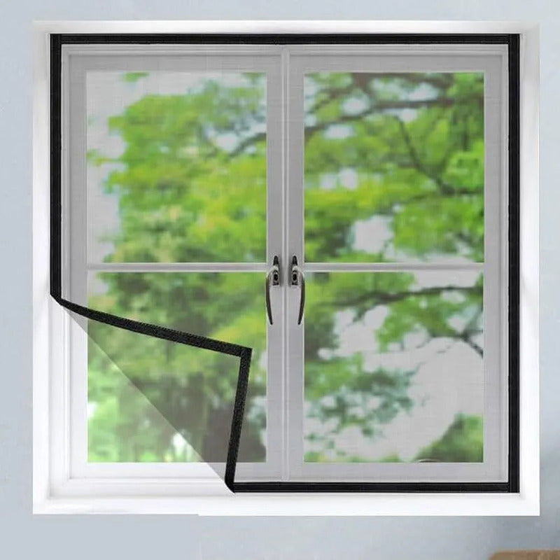 Mosquitero Malla Anti Mosquito Ventana Con Velcro 150x200cm Negro