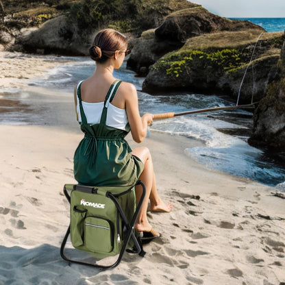 Piso 3en1 Plegable Mochila Con Cooler Silla Camping Pesca