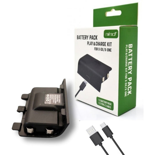 Kit Carga Y Juega Compatible Xbox Serie X Batería Recargable