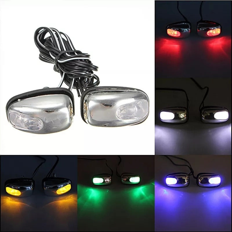 X2 Sapitos Limpiaparabrisa Con Luz Rgb Auto Tuning Universal