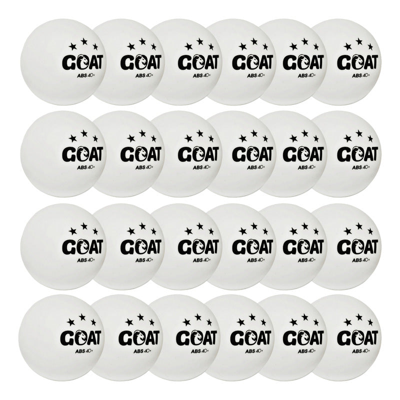 Set De 24 Pelotas De Ping Pong Tenis De Mesa Goat 3 Estrella