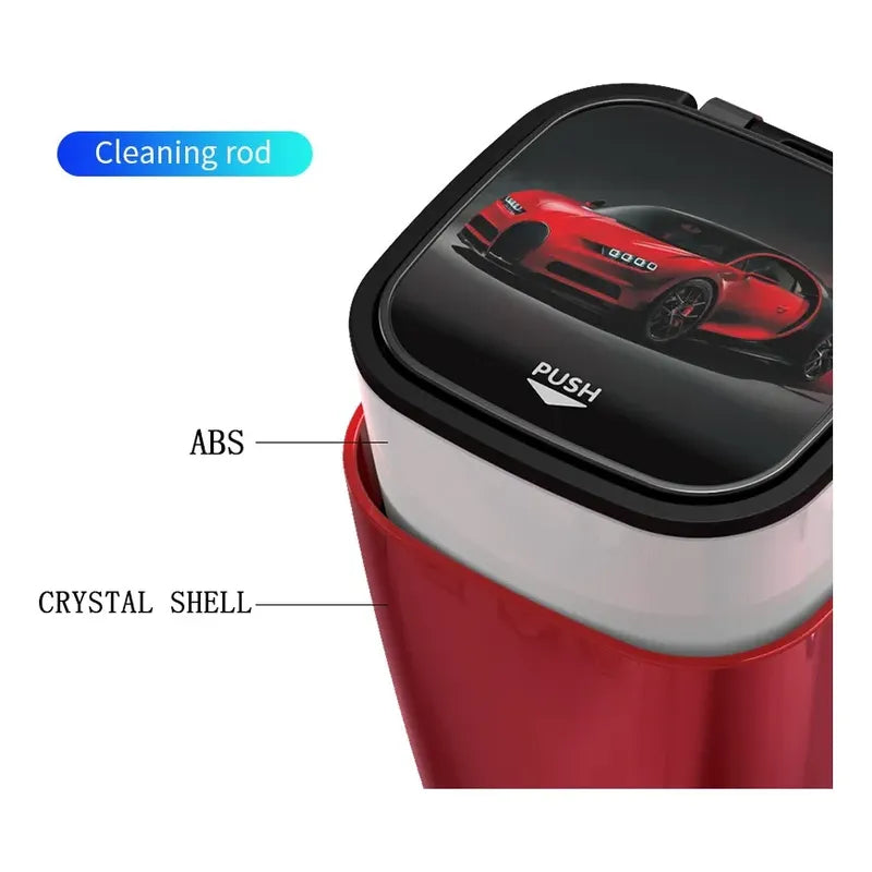 Cenicero Con Luz Led Y Tapa Abre Fácil Monedero Auto Casa Rojo Yd-01