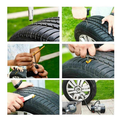 Kit Repara Neumáticos Pinchazos Emergencia Auto Moto Tkr005