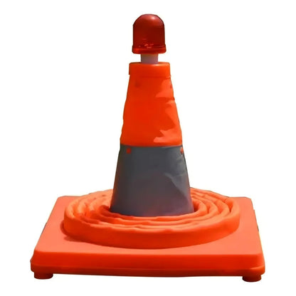 Cono De Emergencia Retractil Reflectante Con Luz Led 40cm Naranja 53711