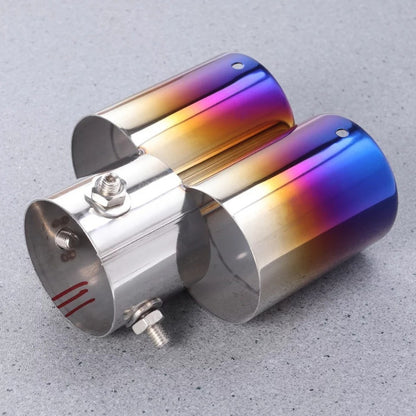 Cola De Escape Auto Doble Ionizado Tuning Universal/r&c