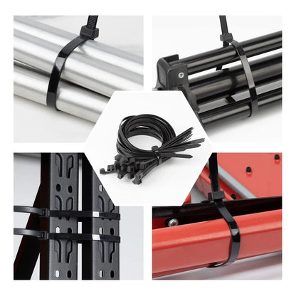 Set 100 Amarras Plásticas 4.8x200mm Precinto Nylon Multiuso