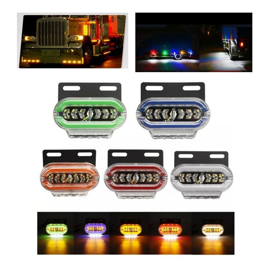 Luz Led Trocha Bicolor Luz Lateral Led Advertencia 24v /ryc