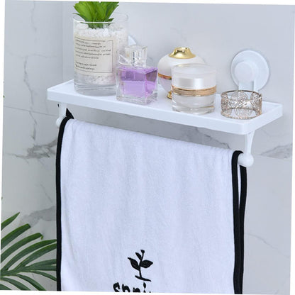 Estante Organizador De Ducha + Toallero Con Ventosa Adhesiva