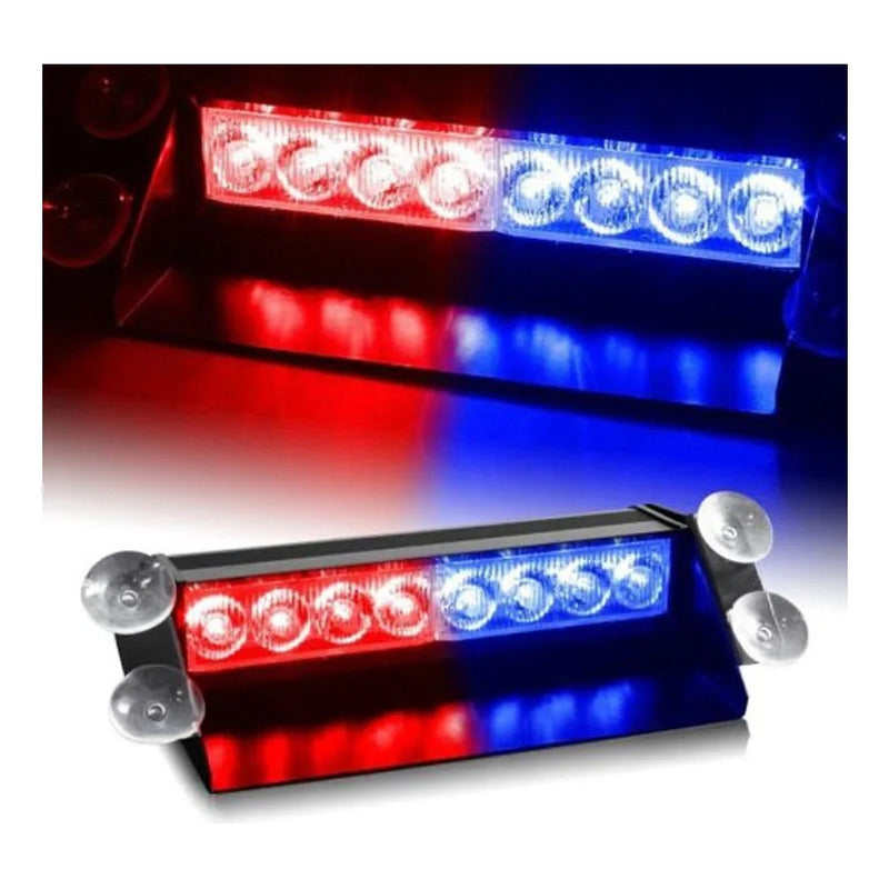Baliza Parabrisa Led Estroboscopica Bomberos Carabinero 12v