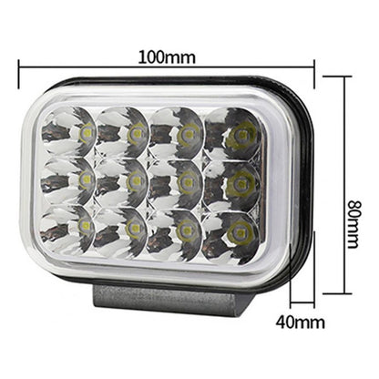 X2 Neblinero 12 Led Aro Rgb 5funciones Auto Moto Foco 12-24v