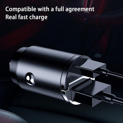 Cargador Auto Invisible Carga Rápida 100w Tipoc Y Usb 12-24v