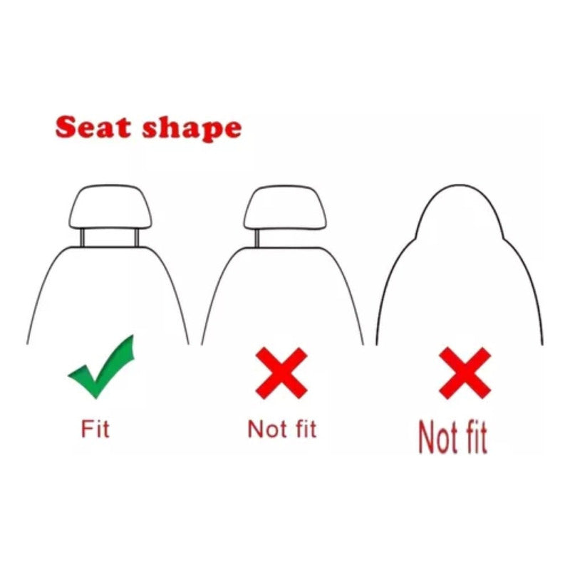 X2 Gancho Organizador Para Cabecera Auto Abrazadera Asiento Color Negro Lisa