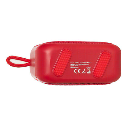 Parlante Portatil Aiwa Impermeable Ipx6 Tws Radio Fm Aw-kf3 Color Rojo