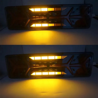 X2 Foco Led Trasero Multifunción 24v Freno Secuencial Camión Ambos Lados Flechas 12v/24v 30126