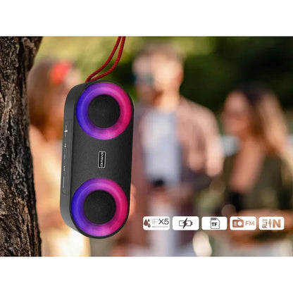 Parlante Portátil Bluetooth Aiwa 20w Ipx5 Radio Fm Aw-sj215 Negro