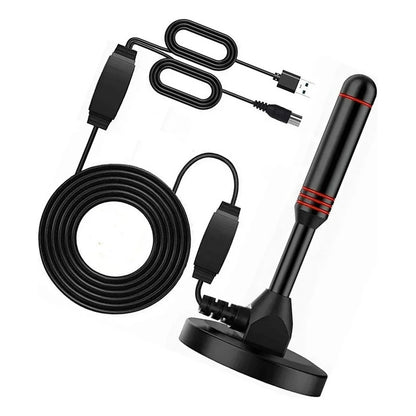 Antena De Tv Digital Hdtv 4k Usb Amplifica Interior Exterior
