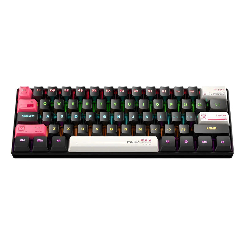 Teclado Mecanico Onikuma G55 Rgb Gaming Negro Inglés Us