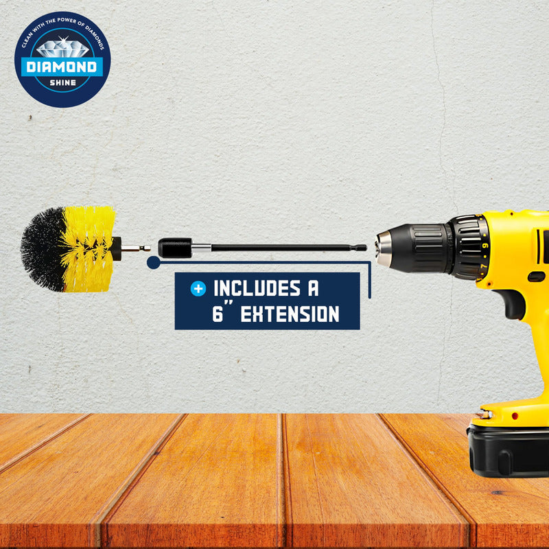 22pcs De Limpieza Cepillo Para Taladro + Esponja Lavado Auto