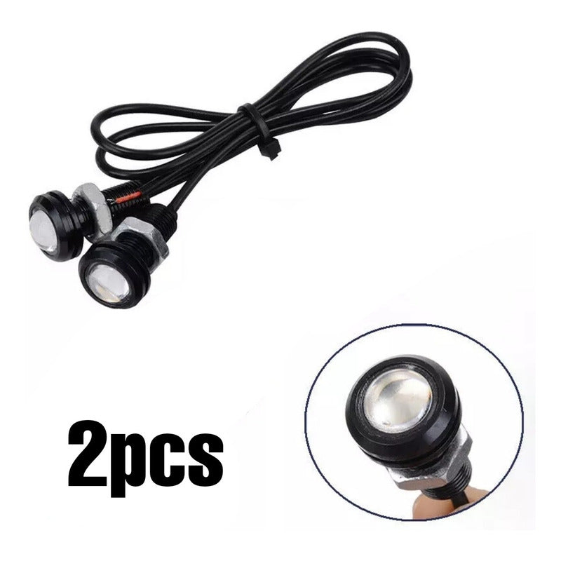 X2 Ojo De Águila Luces Led 23mm 9w Auto Tuning Universal Ryc