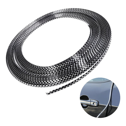 Moldura De Auto Protectora De Puertas Y Capot 15m Fibra /r&c
