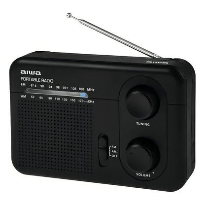 Radio Fm Aiwa Awfml4 Analógico 220v Portátil Am/fm Con Asa