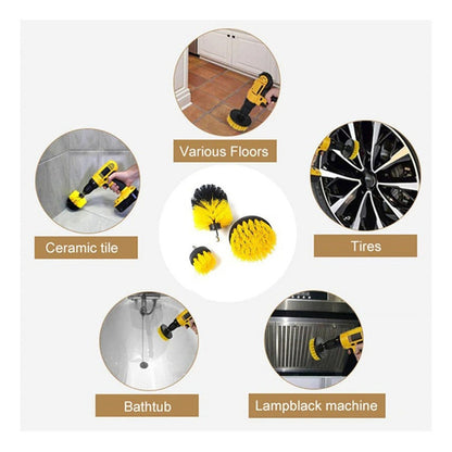 22pcs De Limpieza Cepillo Para Taladro + Esponja Lavado Auto